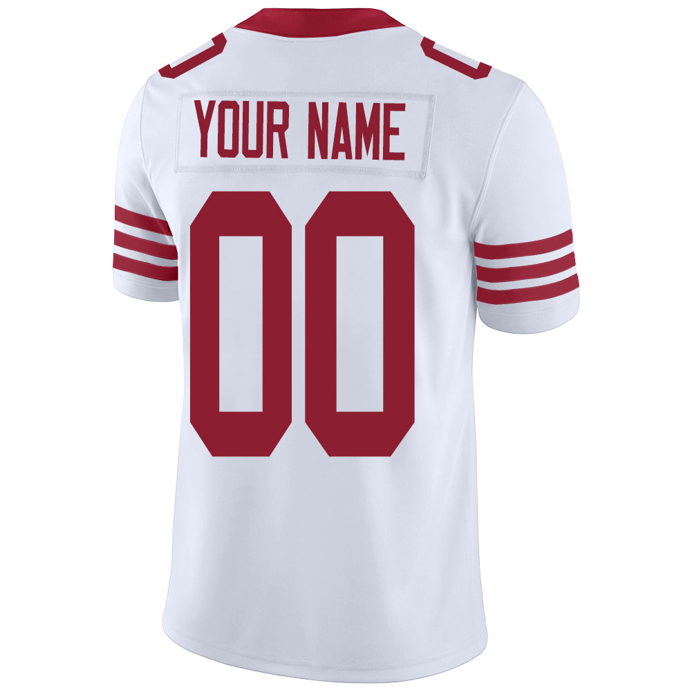Custom White SF Football Shirt Top