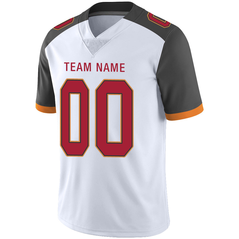 Custom White TB Football Shirt Top
