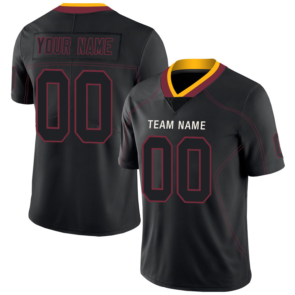 Custom Black Football Shirt Top